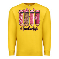 Lemon valentine's day teacher life pencils Premium Sweatshirt - MaliasSmallBusiness