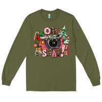 Army Green christmas oh snap Long Sleeve Tee - AdoDesignShop