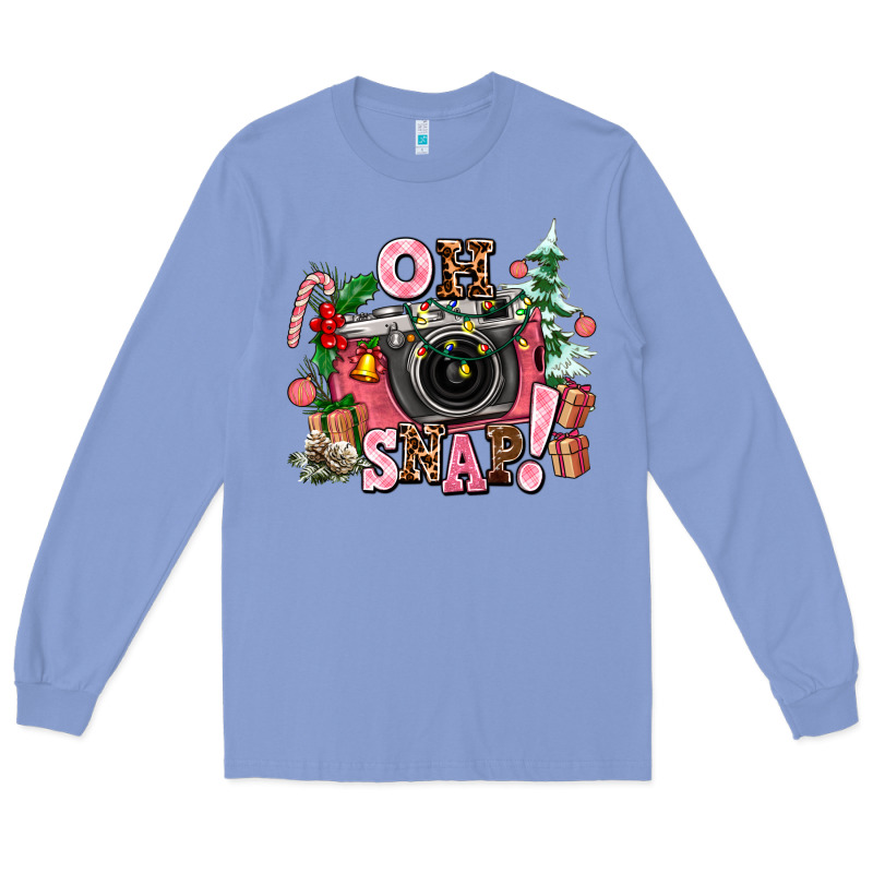 Christmas Oh Snap Long Sleeve Tee by AdoDesignShop | Teevron