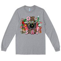 Heather Grey christmas oh snap Long Sleeve Tee - AdoDesignShop