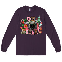 Plum christmas oh snap Long Sleeve Tee - AdoDesignShop