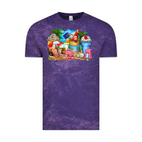 Cloud Purple travel coffee cups Vintage Tee - Zillion Design Studio