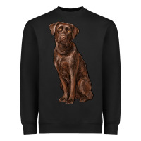 Black labrador retriever Heavyweight Sweatshirt - RanaPortraitStore