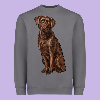 Labrador Retriever Heavyweight Sweatshirt Designed By Ranaportraitstore