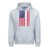 Heather Grey Daddy American Flag Urban Hoodie - Bettercallsaul
