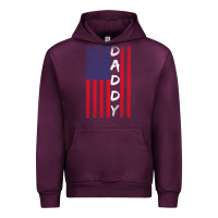 Mauve Wine Daddy American Flag Urban Hoodie - Bettercallsaul
