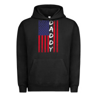Pigment Black Daddy American Flag Urban Hoodie - Bettercallsaul