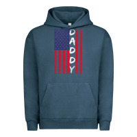 Pigment Midnight Navy Daddy American Flag Urban Hoodie - Bettercallsaul