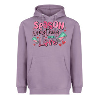 Lavender season everything with love Heavyweight Hoodie - MaliasSmallBusiness