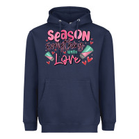 Navy season everything with love Heavyweight Hoodie - MaliasSmallBusiness