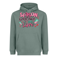 Sage season everything with love Heavyweight Hoodie - MaliasSmallBusiness