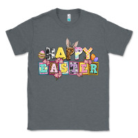 Charcoal Heather happy easter Classic Tee - AdoDesignShop