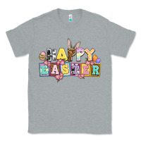 Heather Grey happy easter Classic Tee - AdoDesignShop