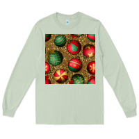 Matcha christmas ornaments and leopard seamless pattern Long Sleeve Tee - BundleAndBundleShop
