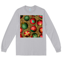 Moon Dust christmas ornaments and leopard seamless pattern Long Sleeve Tee - BundleAndBundleShop