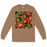 Toasted Coconut christmas ornaments and leopard seamless pattern Long Sleeve Tee - BundleAndBundleShop