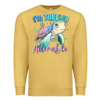 Antique Gold im turtley adorable turtle Premium Sweatshirt - MaliasSmallBusiness