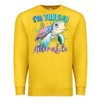 Lemon im turtley adorable turtle Premium Sweatshirt - MaliasSmallBusiness