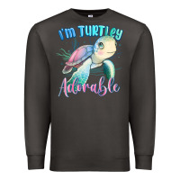 Smoke im turtley adorable turtle Premium Sweatshirt - MaliasSmallBusiness