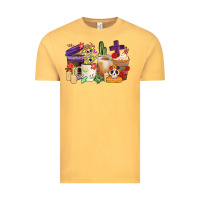 Vintage Mustard mexican dia de los muertos coffee cups Vintage Tee - CTS Tumbler Store