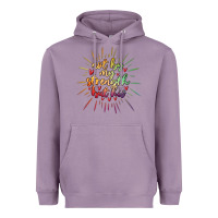 Lavender not by my strength but his Heavyweight Hoodie - MaliasSmallBusiness