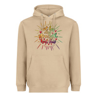 Mushroom not by my strength but his Heavyweight Hoodie - MaliasSmallBusiness