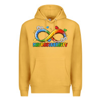 Mustard neurodiversity Premium Hoodie - LillyAllenDesigns