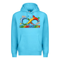Ocean Blue neurodiversity Premium Hoodie - LillyAllenDesigns