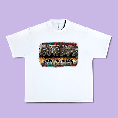 Cowboy Take Me Away Urban Heavy Tee Designed By Sublimationcraftshop