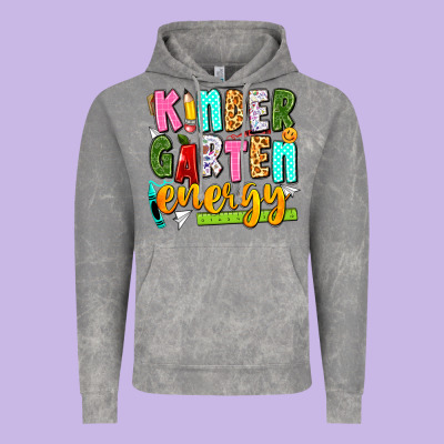 Kindergarten Energy Vintage Hoodie Designed By Texasbilliewilder