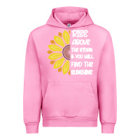 Fuchsia Pink Rise Above The Storm You Will F and The Sunshine Urban Hoodie - Bettercallsaul