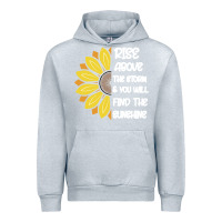 Heather Grey Rise Above The Storm You Will F and The Sunshine Urban Hoodie - Bettercallsaul