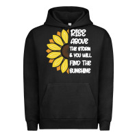 Pigment Black Rise Above The Storm You Will F and The Sunshine Urban Hoodie - Bettercallsaul