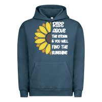 Pigment Midnight Navy Rise Above The Storm You Will F and The Sunshine Urban Hoodie - Bettercallsaul
