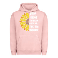 Pigment Salmon Rise Above The Storm You Will F and The Sunshine Urban Hoodie - Bettercallsaul