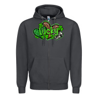 Smoke st patricks day lucky western hearts Zipper Hoodie - Artiststas