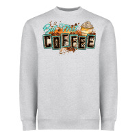 Heather Grey but first coffee Heavyweight Sweatshirt - Zillion Design Studio