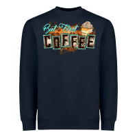 Navy but first coffee Heavyweight Sweatshirt - Zillion Design Studio