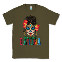 Army Green proud latina Classic Tee - BundleAndBundleShop