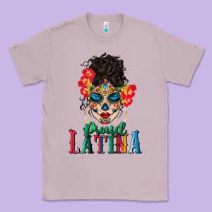 Proud Latina Classic Tee Designed By Bundleandbundleshop