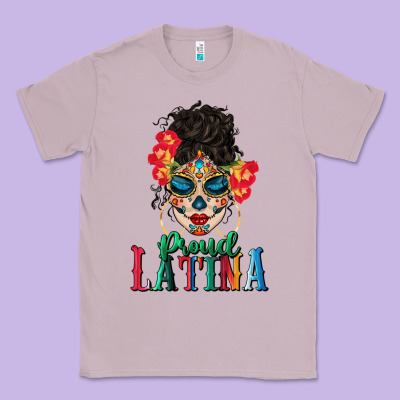 Proud Latina Classic Tee Designed By Bundleandbundleshop