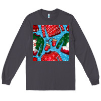 Smoke christmas clothes seamless pattern Long Sleeve Tee - BundleAndBundleShop