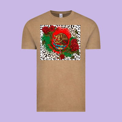 Mexican Flag And Roses Vintage Tee Designed By Cts Tumbler Store