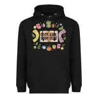 Black cozy book girl club Heavyweight Hoodie - MaliasSmallBusiness