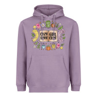Lavender cozy book girl club Heavyweight Hoodie - MaliasSmallBusiness