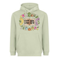 Matcha cozy book girl club Heavyweight Hoodie - MaliasSmallBusiness