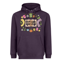 Plum cozy book girl club Heavyweight Hoodie - MaliasSmallBusiness