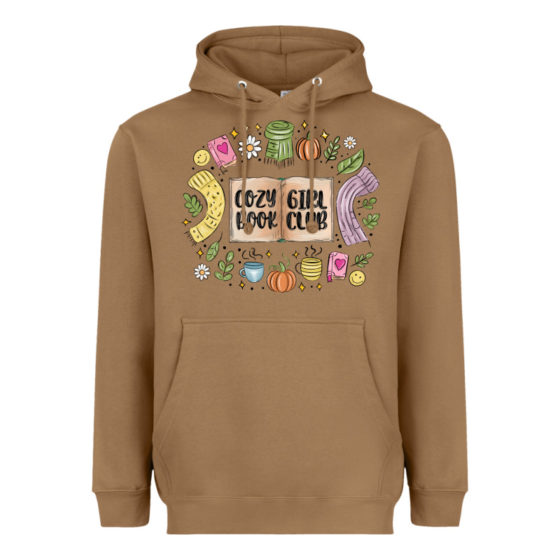 Cozy Book Girl Club Heavyweight Hoodie by MaliasSmallBusiness | Teevron