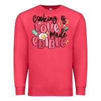 Cardinal cooking is love made edible Premium Sweatshirt - MaliasSmallBusiness
