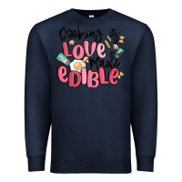 Navy cooking is love made edible Premium Sweatshirt - MaliasSmallBusiness